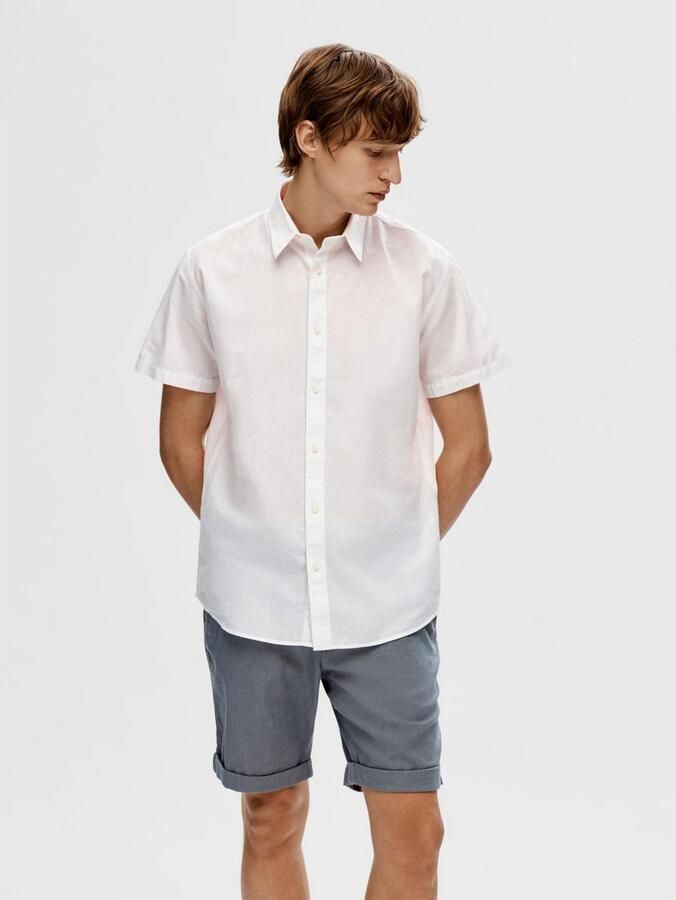 SELECTED HOMME Overhemd met korte mouwen SLHREG-SUN SHIRT SS NOOS - Foto 10