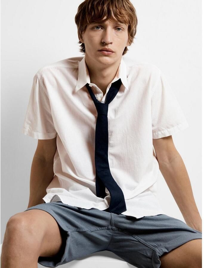 SELECTED HOMME Overhemd met korte mouwen SLHREG-SUN SHIRT SS NOOS - Foto 8