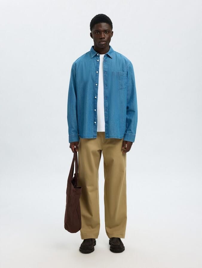 Selected Homme Regular fit jeansoverhemd van puur katoen model 'REGCARLO' - Foto 9