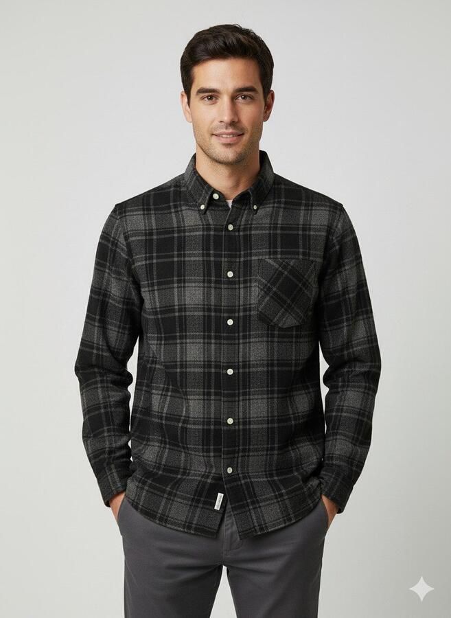 SELECTED HOMME Overhemd met lange mouwen SLHREGNOAH BRUSHED LS SHIRT D - Foto 2