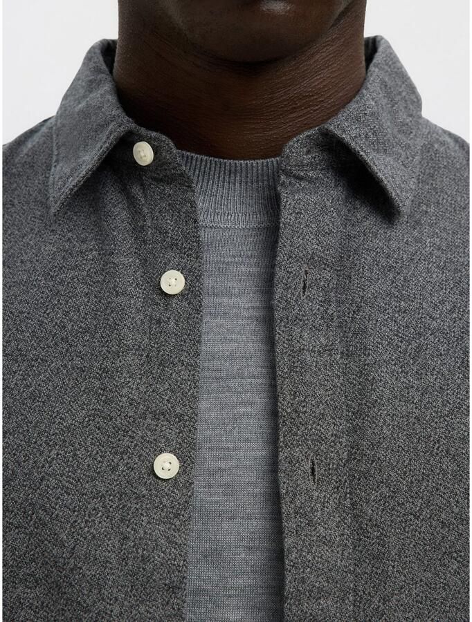 SELECTED HOMME Overhemd met lange mouwen SLHREGNOAH BRUSHED TWIST SHIRT LS NOOS