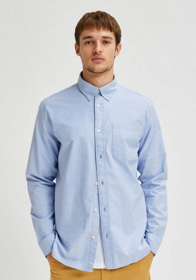 Selected Homme Regular fit vrijetijdsoverhemd van katoenmix model 'REGRICK' - Foto 6