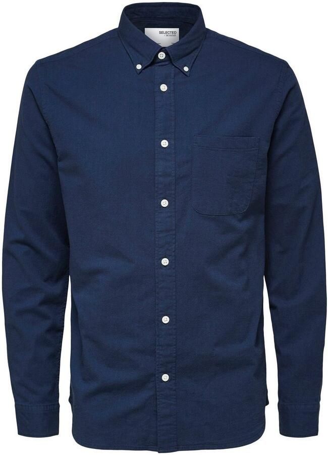 Selected Homme Regular fit vrijetijdsoverhemd van katoenmix model 'REGRICK' - Foto 3