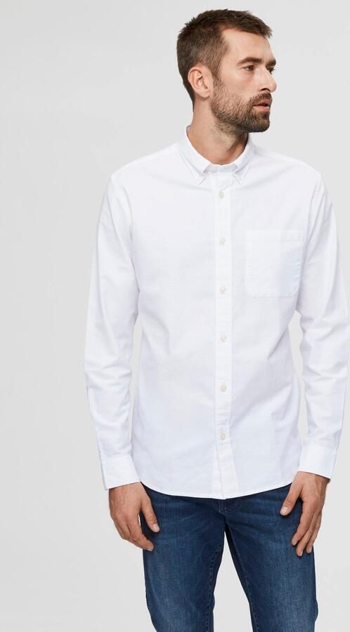 Selected Homme Regular fit vrijetijdsoverhemd van katoenmix model 'REGRICK' - Foto 7