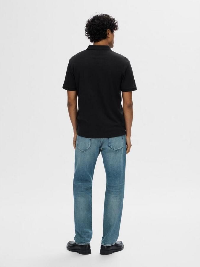 Selected Homme Regular fit poloshirt met ritssluiting model 'FAVE' - Foto 7