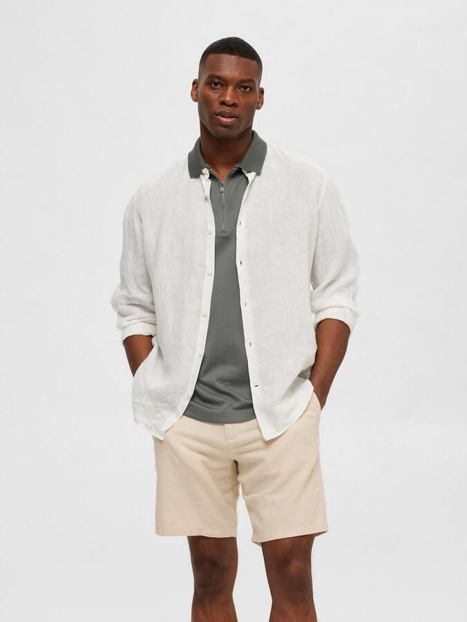 Selected Homme Regular fit poloshirt van katoenmix model 'FAVE' - Foto 8