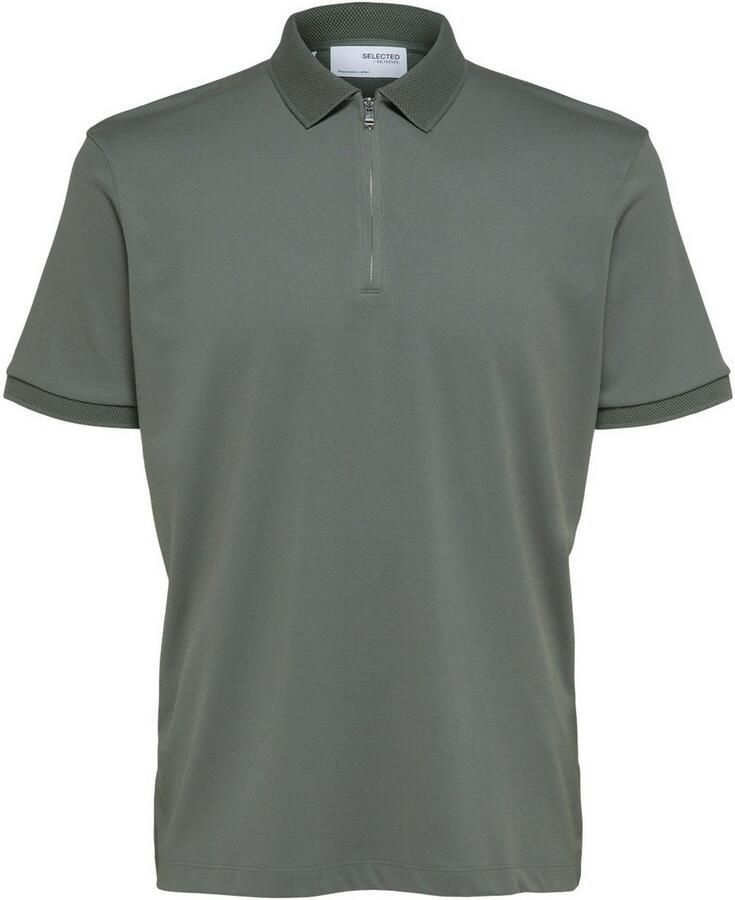 Selected Homme Regular fit poloshirt van katoenmix model 'FAVE' - Foto 4