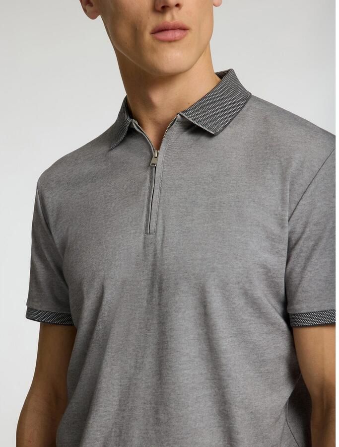 SELECTED HOMME Poloshirt SLHFAVE ZIP SS POLO NOOS - Foto 3