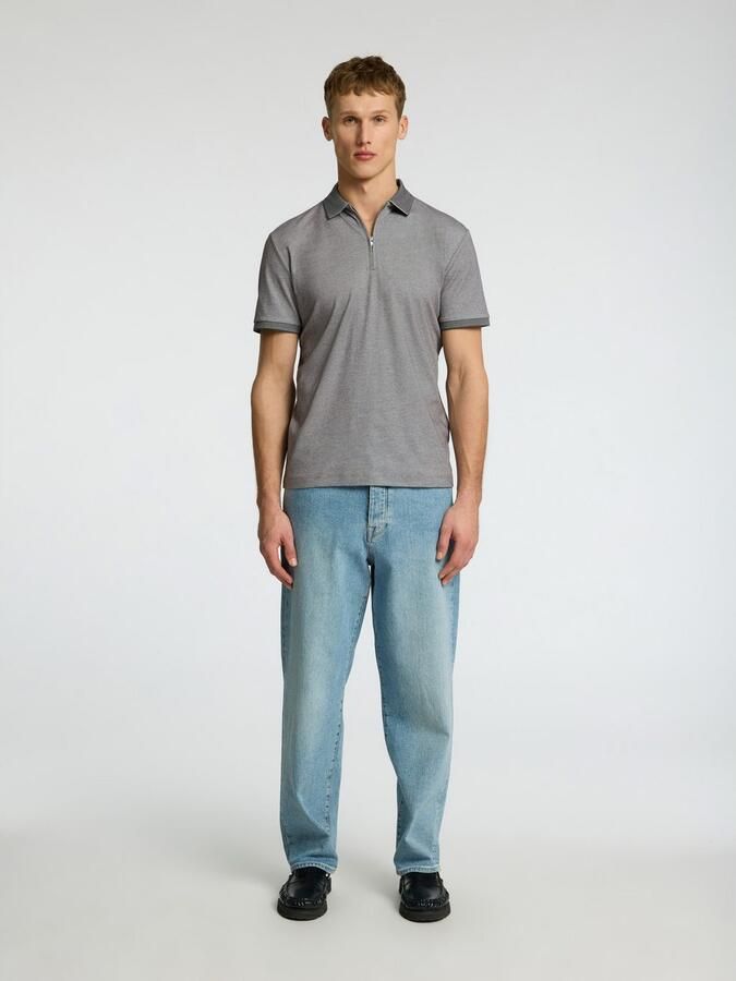 SELECTED HOMME Poloshirt SLHFAVE ZIP SS POLO NOOS - Foto 6