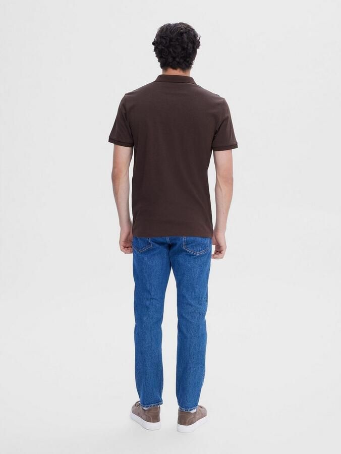 Selected Homme Regular fit poloshirt van katoenmix model 'FAVE' - Foto 5