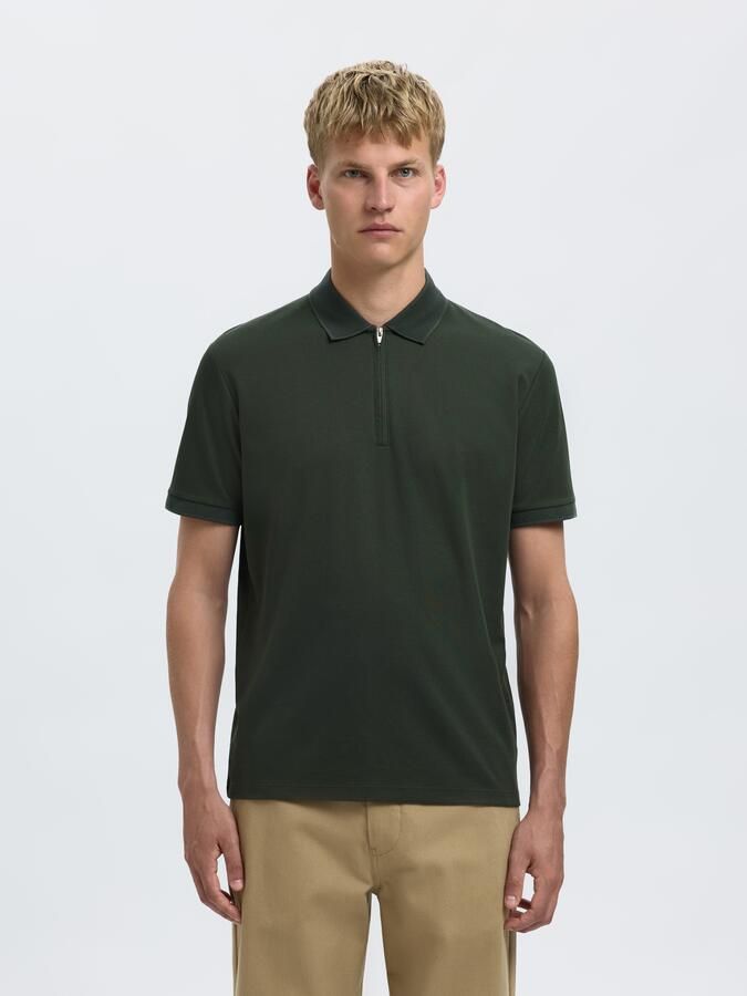 Selected Homme Regular fit poloshirt van katoenmix model 'FAVE' - Foto 4