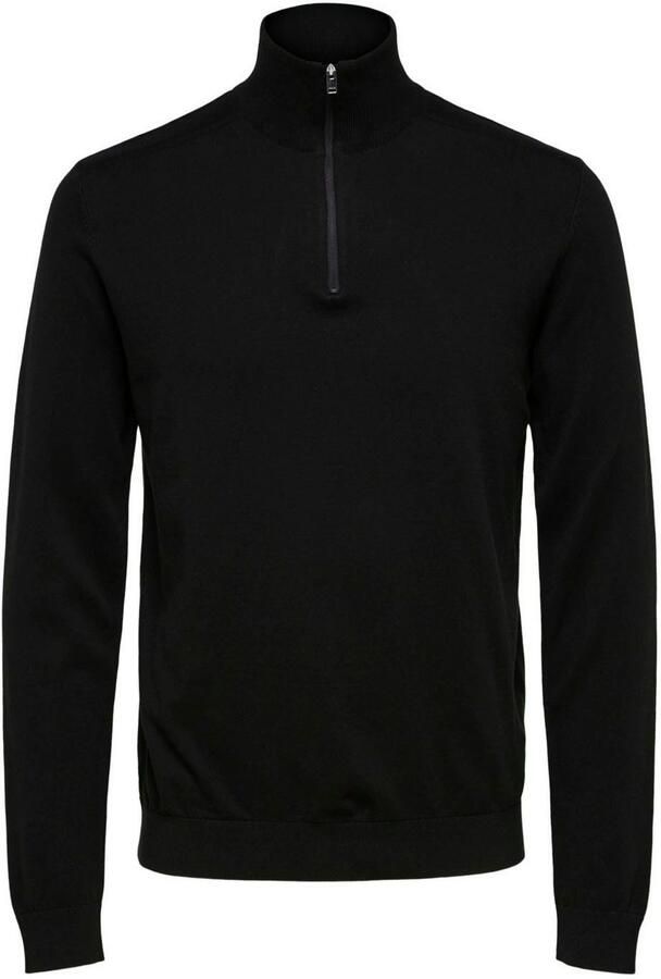 SELECTED HOMME Heren Truien & Vesten Slhberg Half Zip Cardigan Noos Zwart - Foto 10