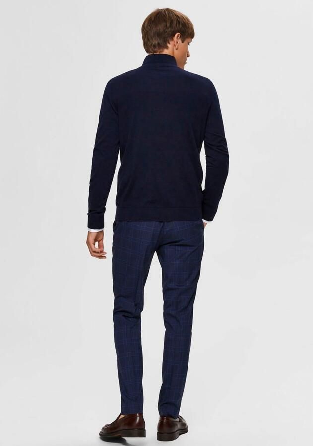 SELECTED HOMME Heren Truien & Vesten Slhberg Half Zip Cardigan Noos Donkerblauw - Foto 11
