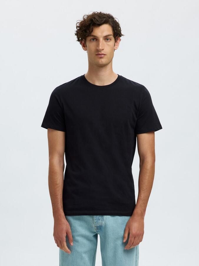 SELECTED HOMME Shirt met ronde hals SLHCORMAC SS O-NECK TEE 5 PACK NOOS (set 5-delig) - Foto 3