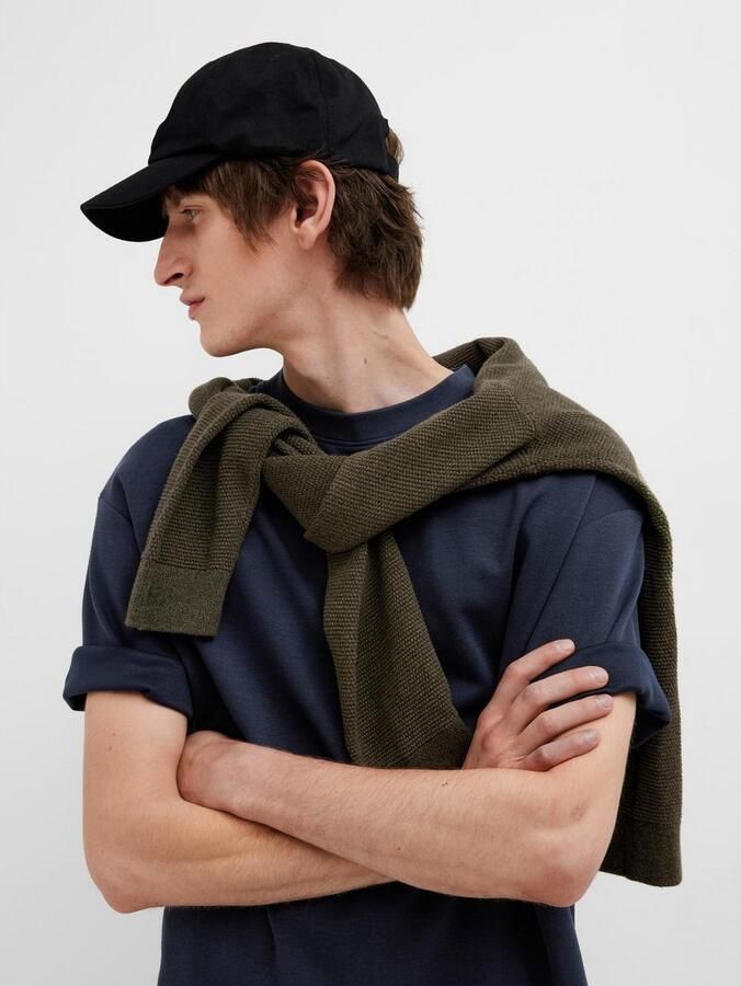 SELECTED HOMME Heren Polo's & T-shirts Slhlooseoscar Ss O-neck Tee Noos Donkerblauw - Foto 7