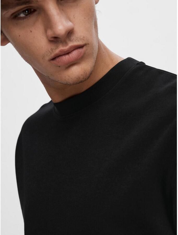 SELECTED HOMME Heren Polo's & T-shirts Slhlooseoscar Ss O-neck Tee Noos Zwart - Foto 7