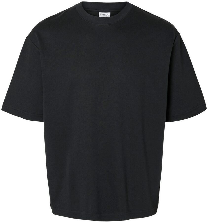 SELECTED HOMME Heren Polo's & T-shirts Slhlooseoscar Ss O-neck Tee Noos Zwart - Foto 6