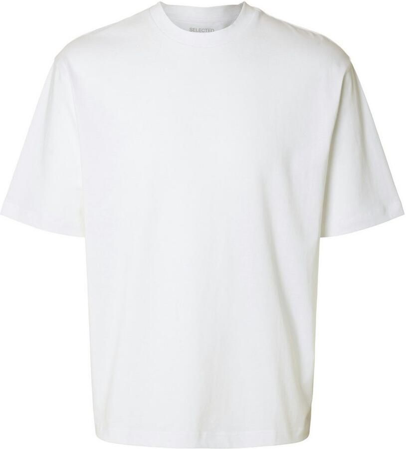 SELECTED HOMME Shirt met ronde hals SLHZLOOSE-BOB SS O-NECK TEE