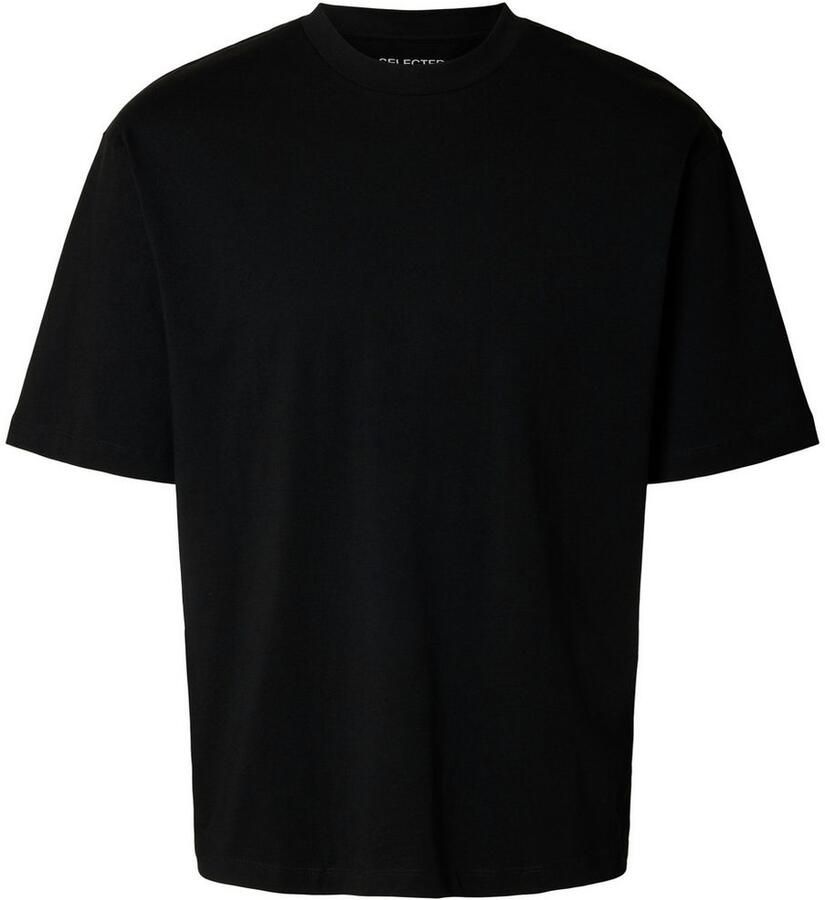 SELECTED HOMME Shirt met ronde hals SLHZLOOSE-BOB SS O-NECK TEE