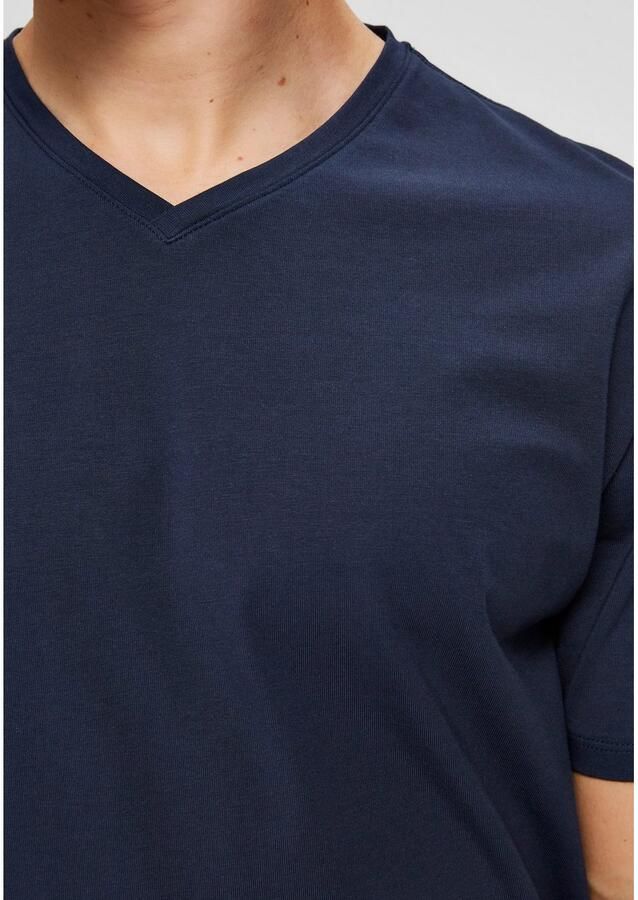 Selected Homme Regular fit T-shirt van katoenmix model 'NEWPIMA' - Foto 2