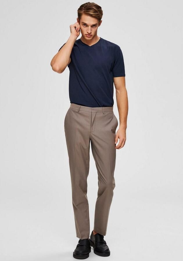 Selected Homme Regular fit T-shirt van katoenmix model 'NEWPIMA' - Foto 7