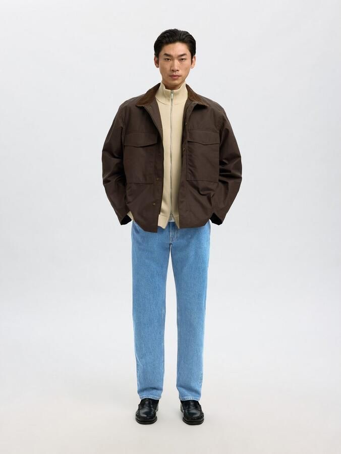 SELECTED HOMME Heren Jeans Slh196-straight Ben Kori Jeans Noos Blauw - Foto 8