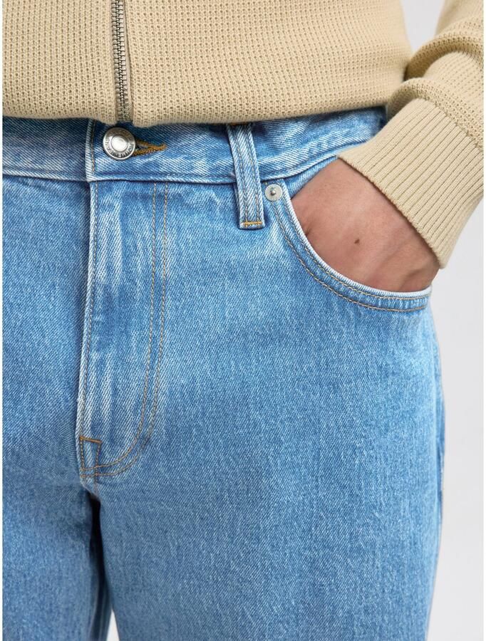 SELECTED HOMME Heren Jeans Slh196-straight Ben Kori Jeans Noos Blauw - Foto 6