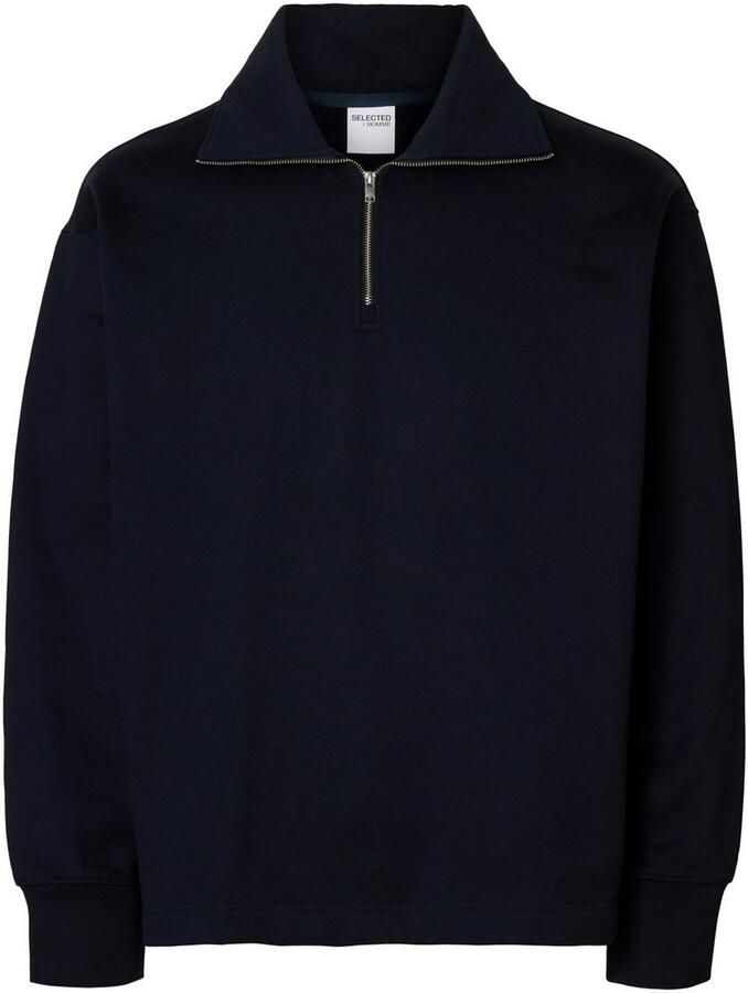 SELECTED HOMME Sweater SLHZREG-DAN SWEAT HALF ZIP