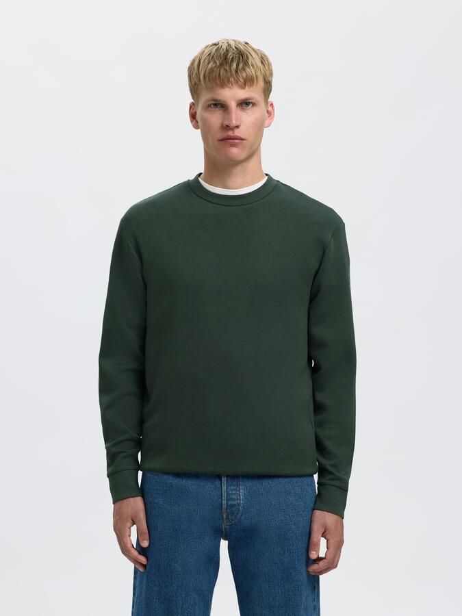 Selected Homme Regular fit sweatshirt van viscosemix model 'EMANUEL' - Foto 4