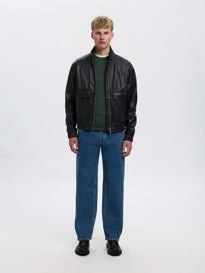 Selected Homme Regular fit sweatshirt van viscosemix model 'EMANUEL' - Foto 3