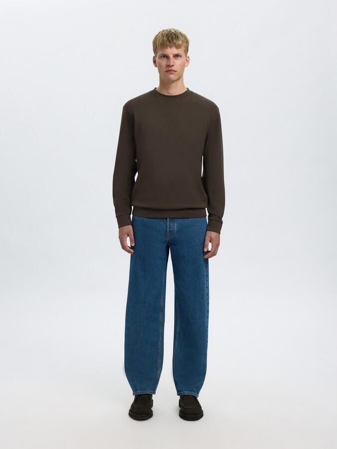 Selected Homme Regular fit sweatshirt van viscosemix model 'EMANUEL' - Foto 3