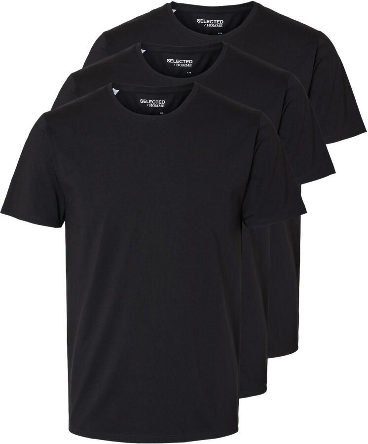 SELECTED HOMME T-shirt SLHROLAND SS O-NECK TEE 3-PACK NOOS - Foto 8