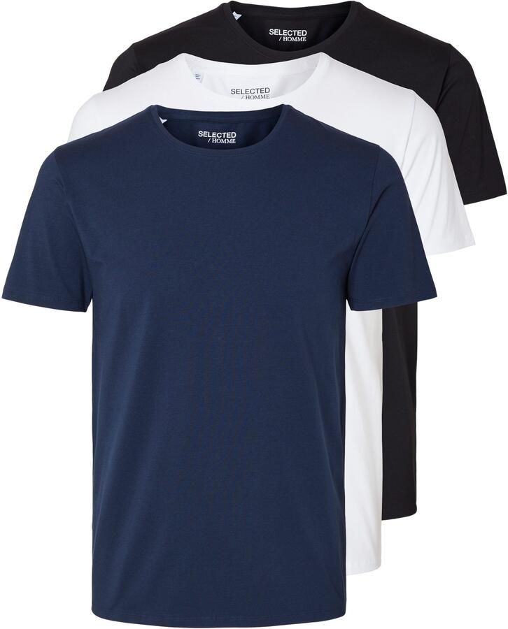 SELECTED HOMME T-shirt SLHROLAND SS O-NECK TEE 3-PACK NOOS - Foto 7