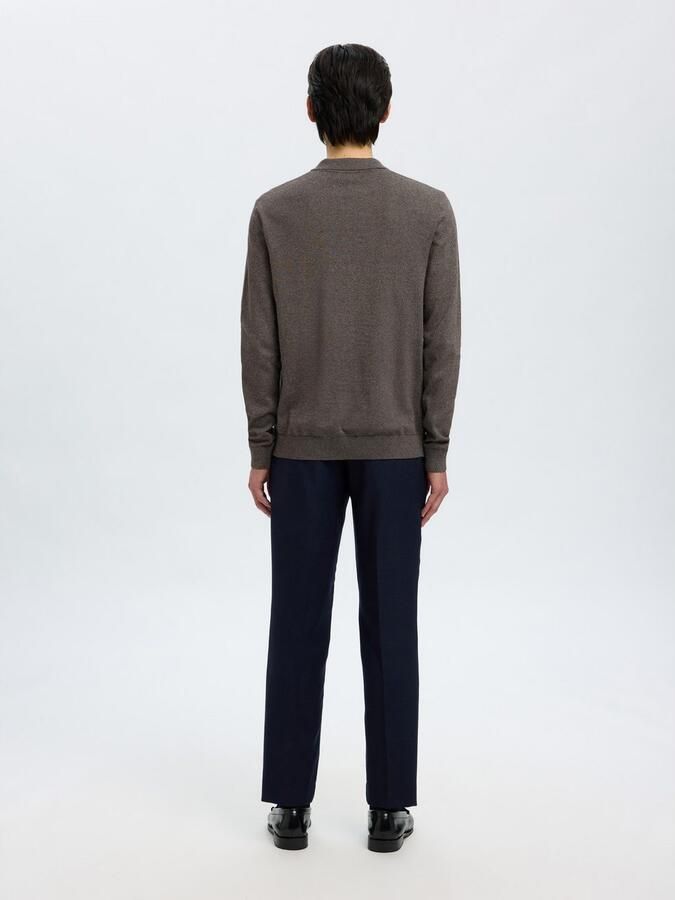 Selected Homme Regular fit gebreide pullover van puur katoen model 'BERG' - Foto 4