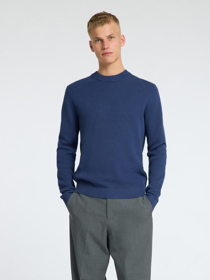 SELECTED HOMME Trui met ronde hals SLHDANE LS KNIT STRUCTURE CREW NECK NOOS - Foto 6