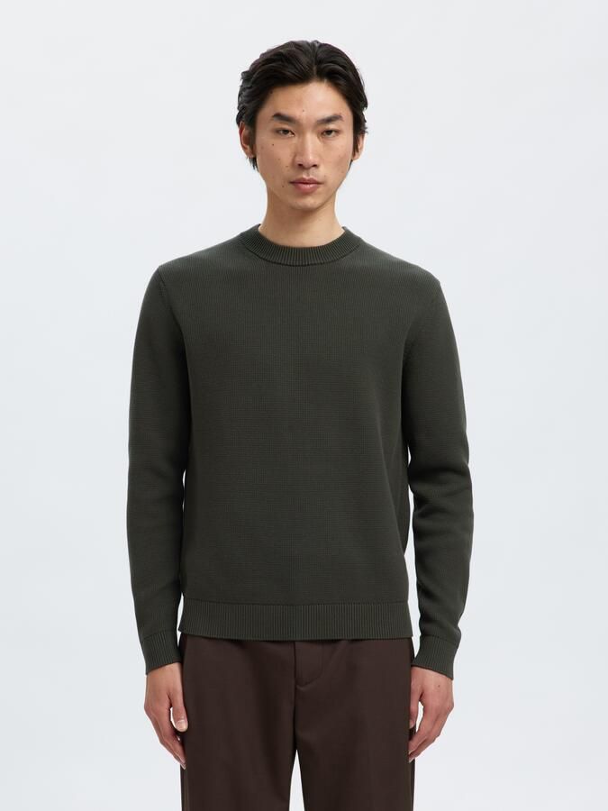 SELECTED HOMME Trui met ronde hals SLHDANE LS KNIT STRUCTURE CREW NECK NOOS - Foto 6