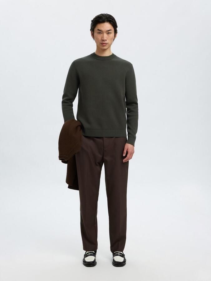 SELECTED HOMME Trui met ronde hals SLHDANE LS KNIT STRUCTURE CREW NECK NOOS - Foto 4