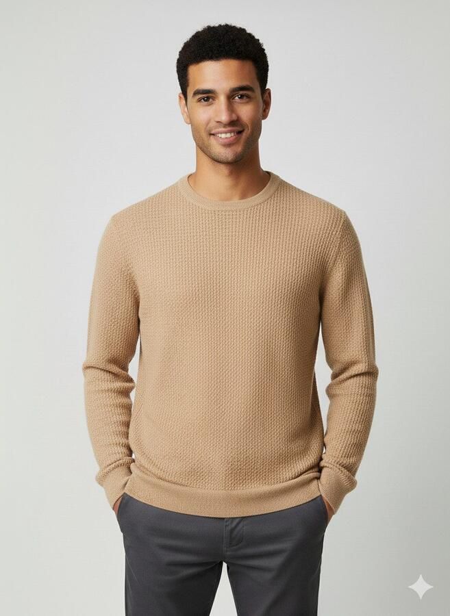 SELECTED HOMME Trui met ronde hals SLHHENNY LS KNIT RELAXED CREW NECK D - Foto 2