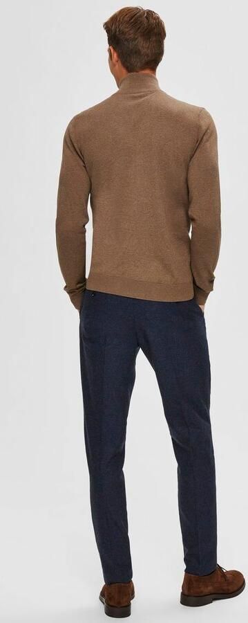 Selected Homme Regular fit gebreid jack van puur katoen model 'BERG' - Foto 7