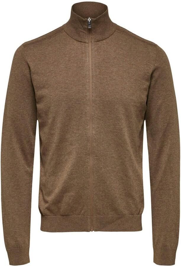 Selected Homme Regular fit gebreid jack van puur katoen model 'BERG' - Foto 4