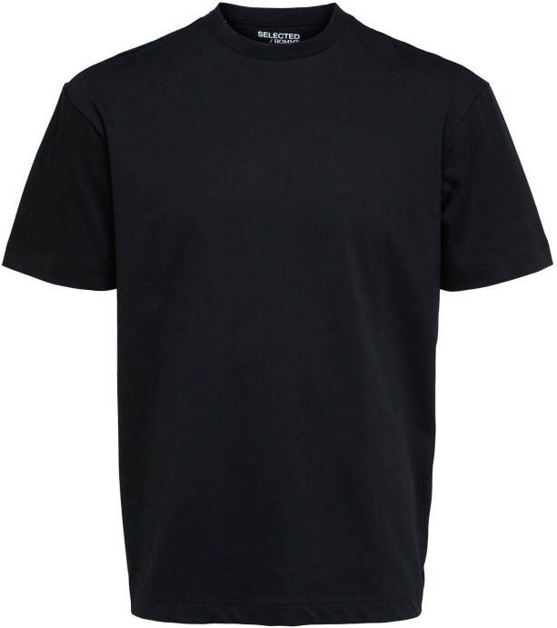 Selected Homme Loose fit T-shirt van biologisch katoen model 'Tru '