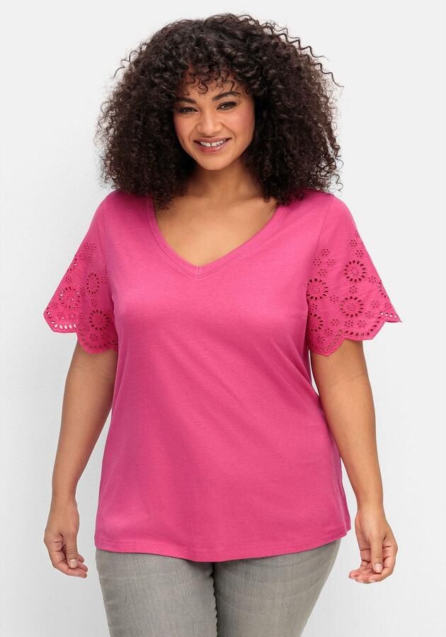 Sheego by Joe Browns Shirt met korte mouwen Shirt (1-delig)