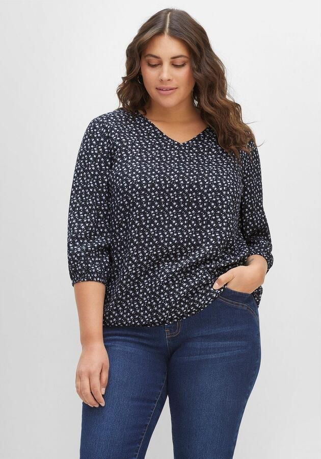 Sheego Gedessineerde blouse