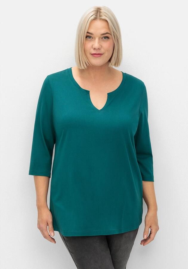 Sheego Shirt met 3 4 mouwen Shirt met 3 4-mouwen (1-delig)