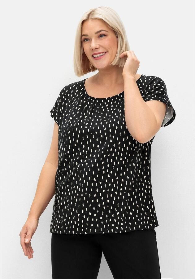 Sheego Shirt met korte mouwen (1-delig)