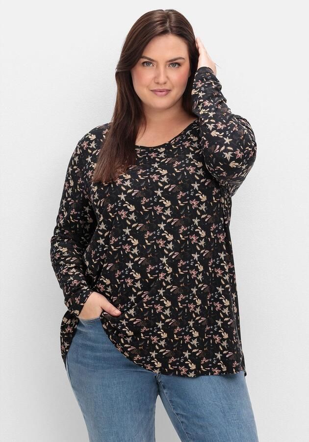 Sheego Shirt met lange mouwen (1-delig)