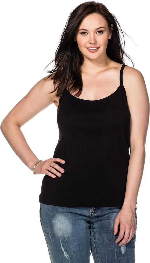 Sheego Top met spaghettibandjes met in lengte verstelbare bandjes