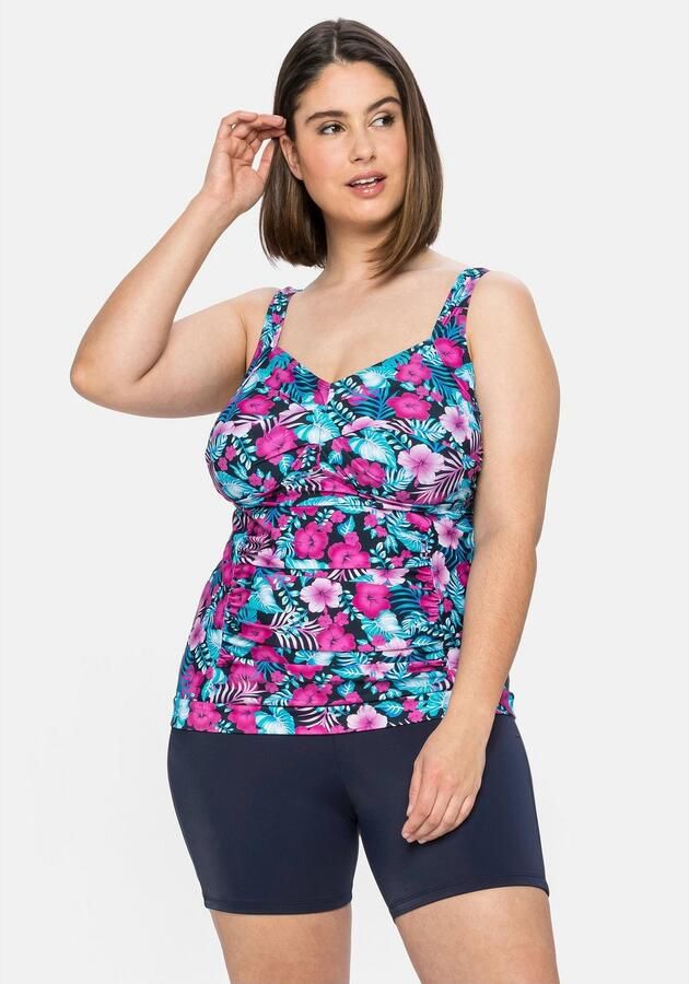 Sheego Zwembroek met plooi shape fietsbroekmodel