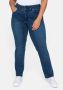 Sheego Stretch jeans in straight fit met een verstevigde band - Thumbnail 1