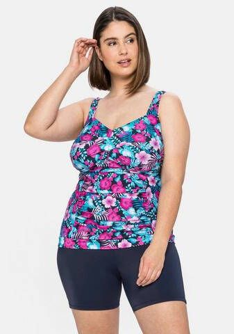 Sheego Zwembroek met plooi shape fietsbroekmodel